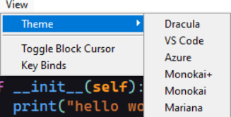 View Tab Features in Py-Hurts-My-Arm